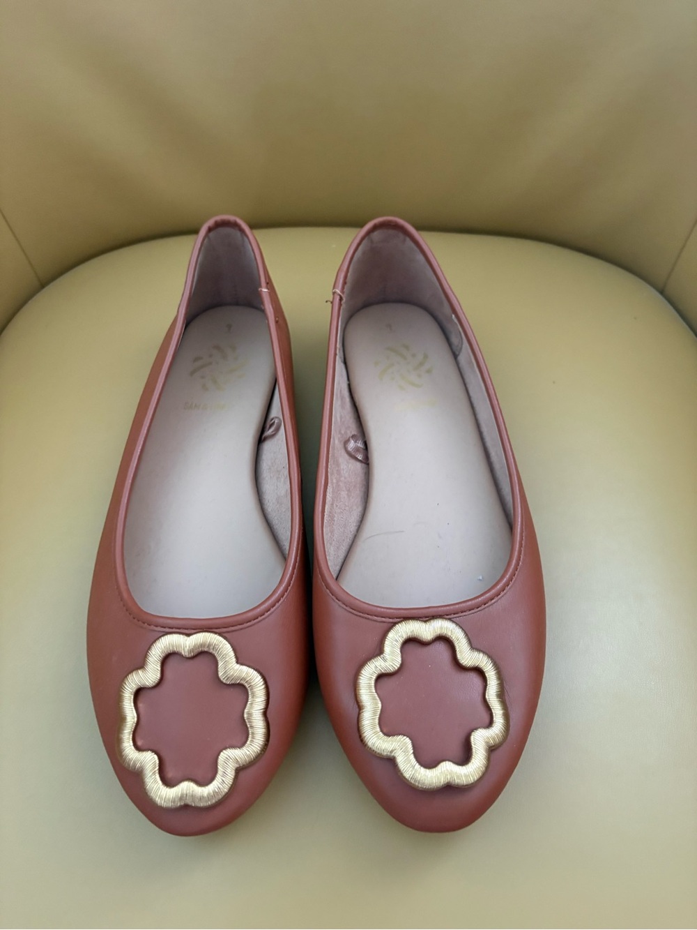 Sam and Libby Women's Brown Flats.  NWOT.  Size 9
